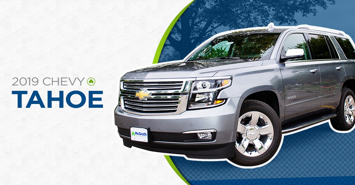 2019 Chevy Tahoe parked in a park