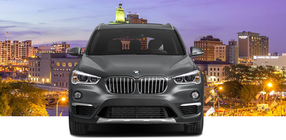 2018 Gray BMW X1 Front View