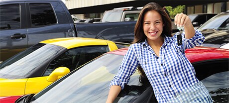 McGrath Credit puts you in the driver's seat! Girl with car keys