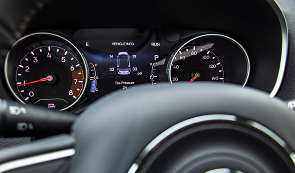 Cockpit display in the new Jeep Compass