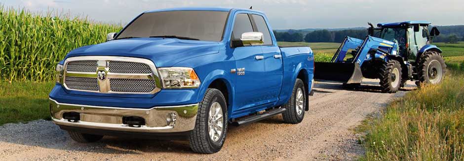 2018 Blue Crew Cab Ram Truck