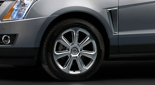 Silver Cadillac SRX wheels