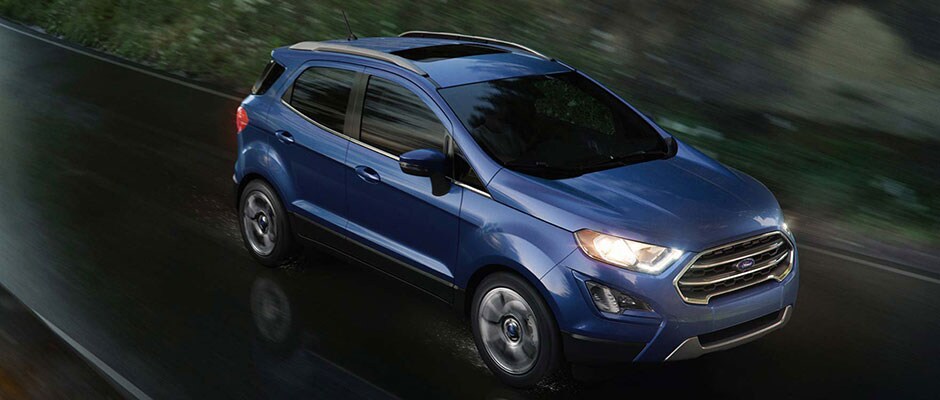 Blue 2018 Ford Escape in Motion