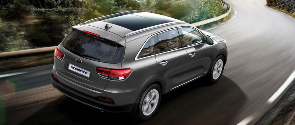 Rear-view of a Kia Sorento