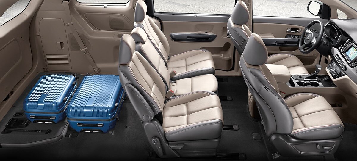 2019 Kia Sedona rear cargo space