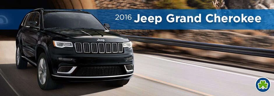 Black 2016 Jeep Grand Cherokee Front Angle