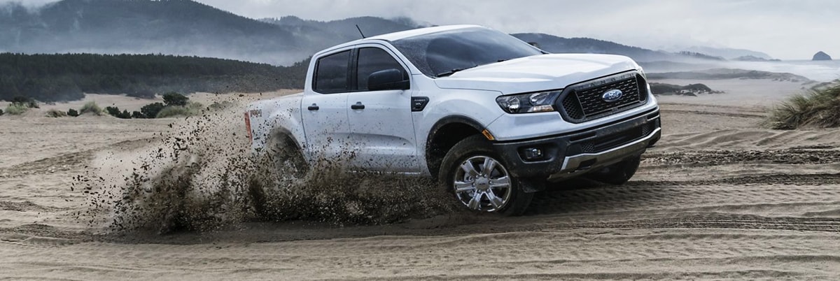 2019 Ford Ranger Off Raoding in the sand