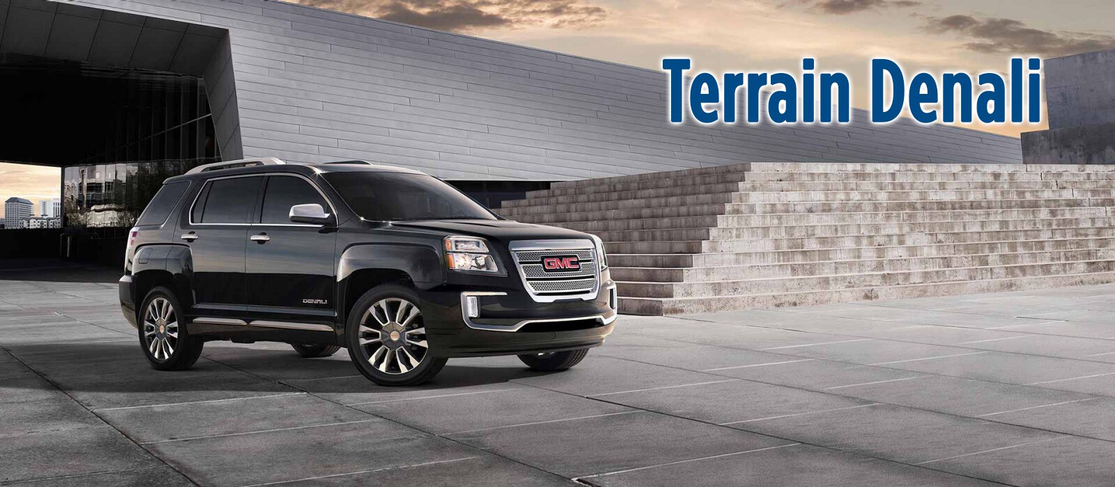 Black GMC Terrain Denali Side Angle