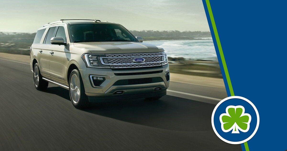 expedition driving on scenic road