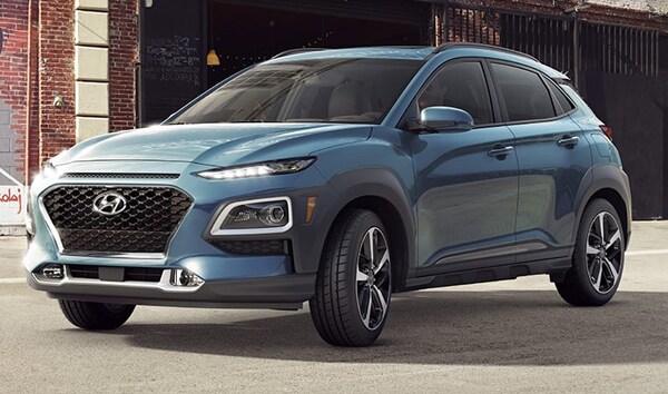 2019 Thunder Gray Hyundai Kona Ultimate Parked