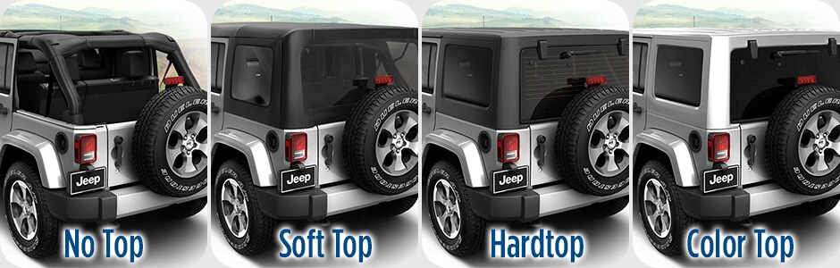 2016 Jeep Wrangler Unlimited foor top options