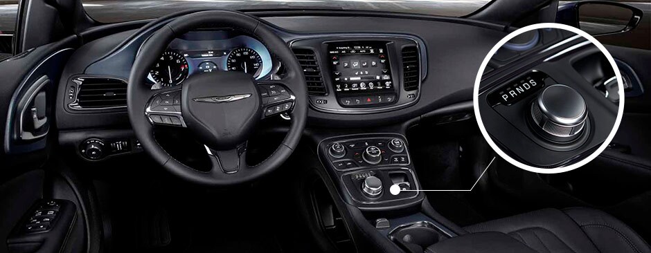 Black Interior Chrysler 200 Dashboard