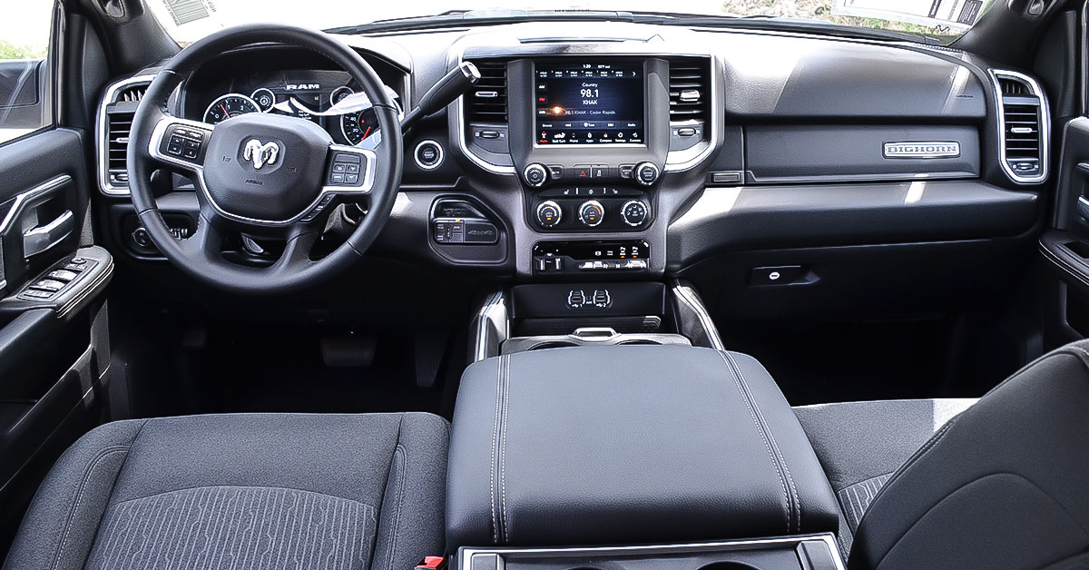 2020 Ram 2500 front dash interior