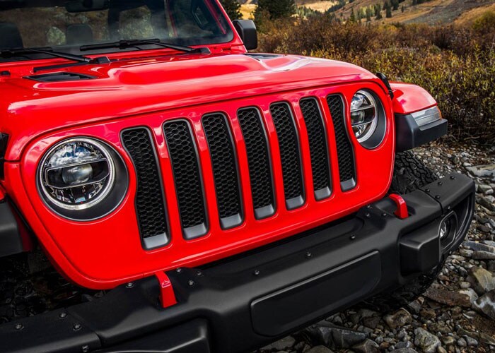 Seven Slot Grille in the Wrangler Rubicon