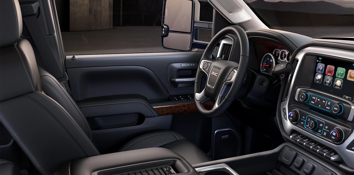 2019 GMC Sierra 2500 Interior Leather Seats and Front Dash