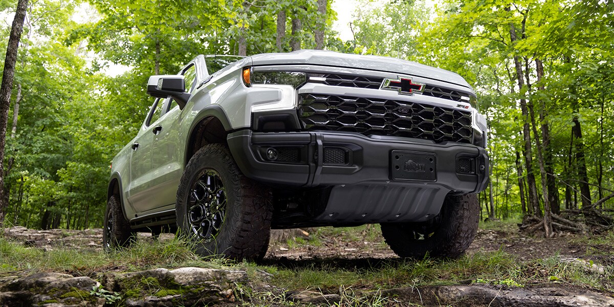 Chevy Silverado 1500 driving through off terrain