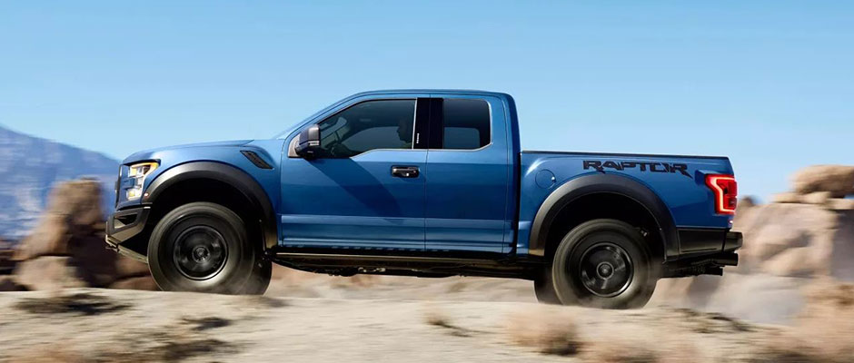 Ford Raptor driving off road