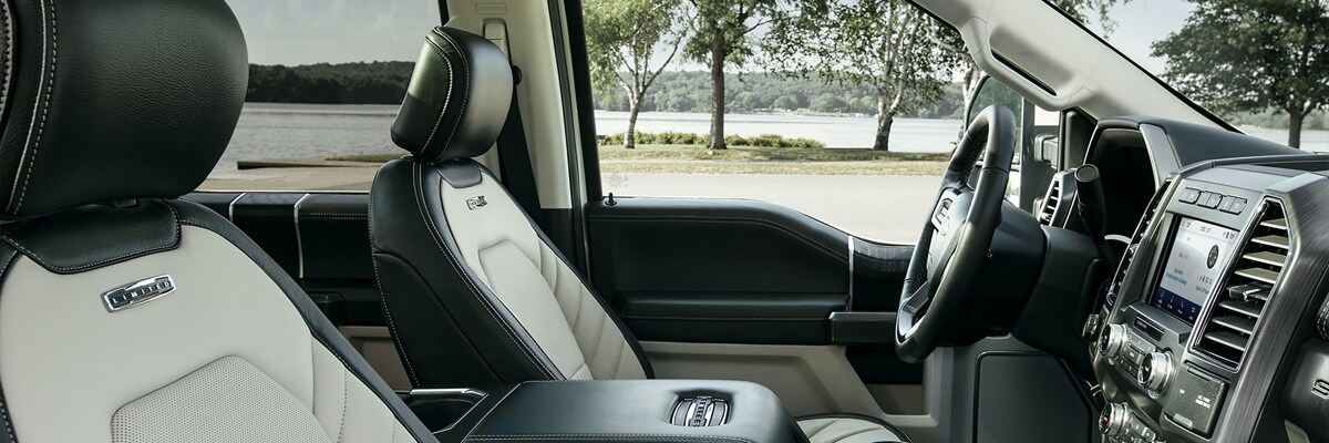 2020 Ford F-250 two-tone leather interior