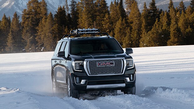All-Wheel Drive 2021 Yukon XL Air Ride Suspension in the snow
