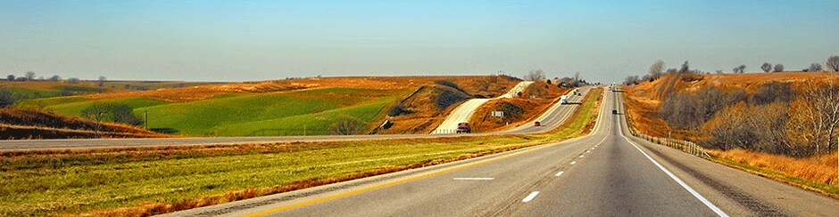 I-80 Iowa Road View