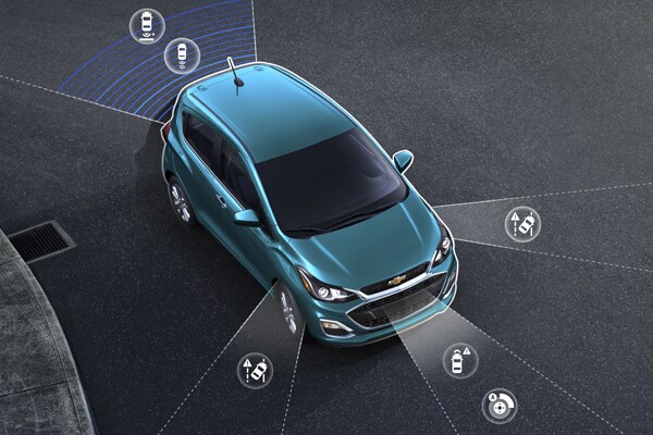 2019 Chevy Spark park displaying its safety features