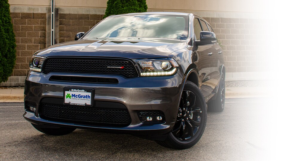 Orange 2020 Dodge Durango LED Headlights and grill