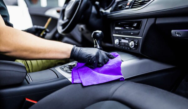 cleaning car