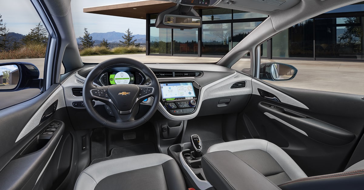 2019 Chevy Bolt Front Cabin Interior Seats and Dash