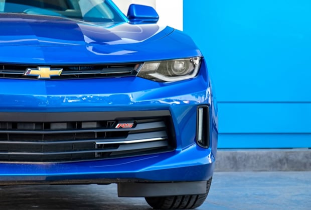 Blue Chevy Camaro