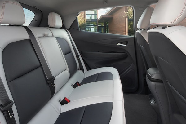 2019 Chevy Bolt back leather seating