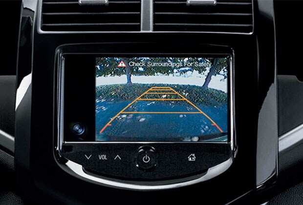 Rear backup camera in the Sonic
