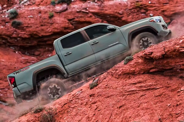 tacoma driving up incline
