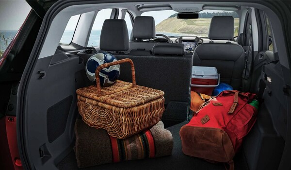 2019 Ford Escape cargo space with one seat down