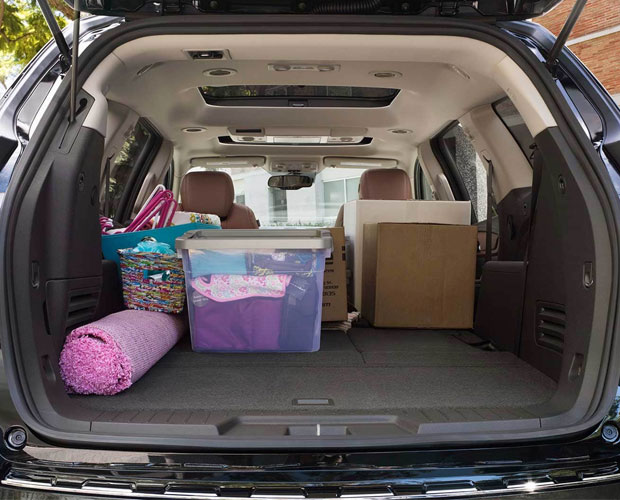 Cargo space in the 2016 Chevy Traverse