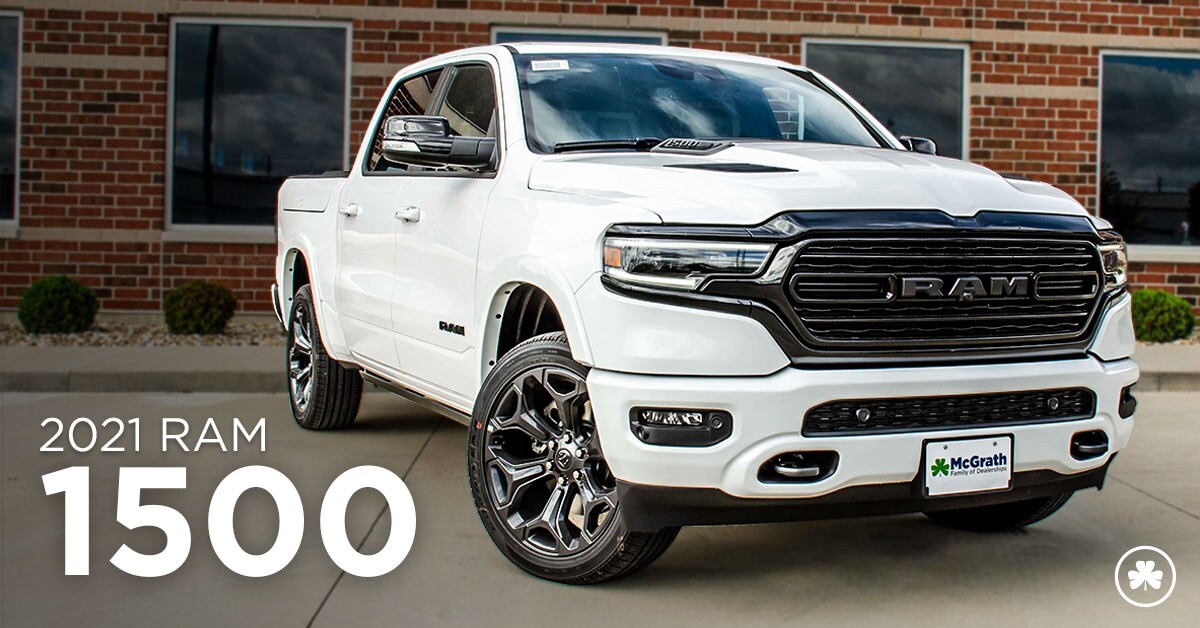 2021 Ram 1500 parked next to building