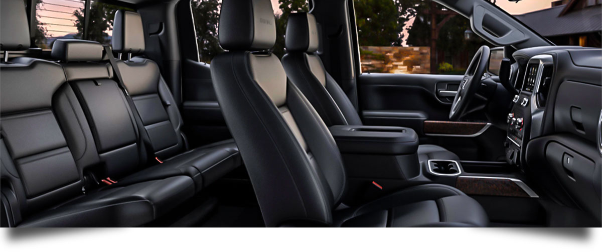 2020 GMC Sierra Denali Black Leather Interior