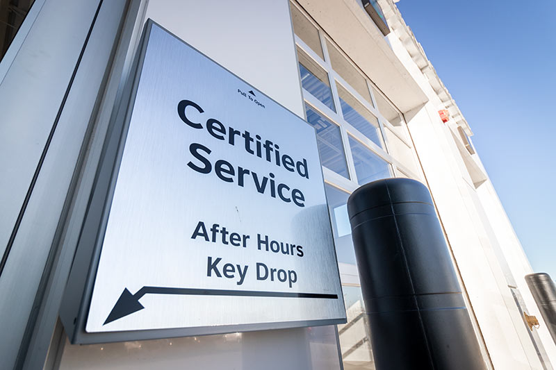 auto service key drop box