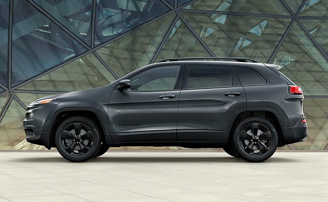 Gray 2016 Jeep Cherokee Side View
