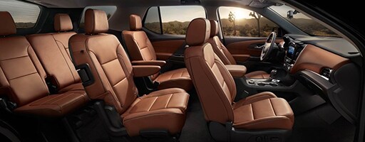 Seating for up to 8 in the 2018 Chevy Traverse