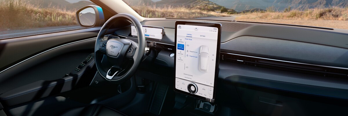 2021 Ford Mustang Mach-E Leather and Wood interior