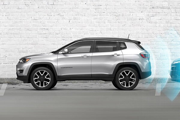 Rear Park assist in the Jeep Compass