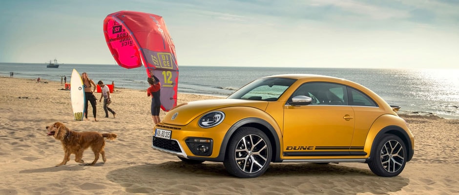 Yellow 2016 VW Beetle