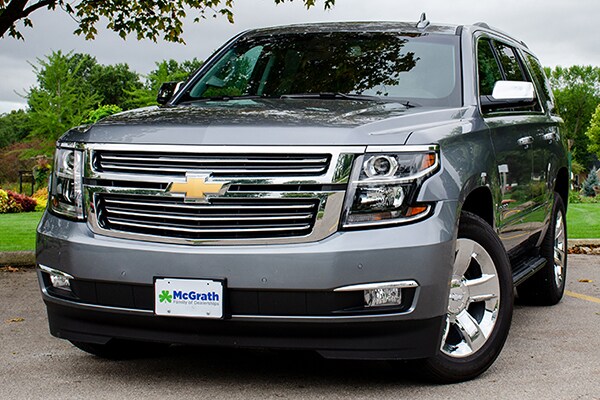 2019 Silver Chevy Tahoe parked