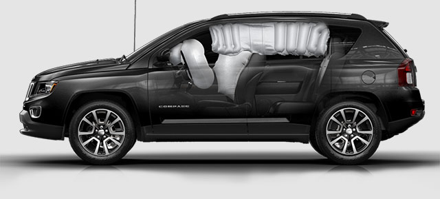 Jeep Compass airbags side view