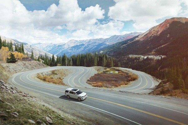 Ford expedition on scenic route