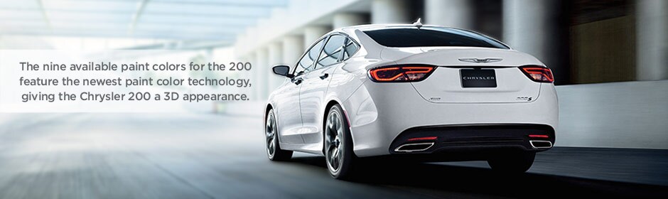 Blue Chrysler 200 Front Headlights