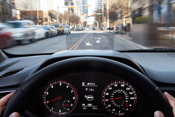 Veloster Heads up display