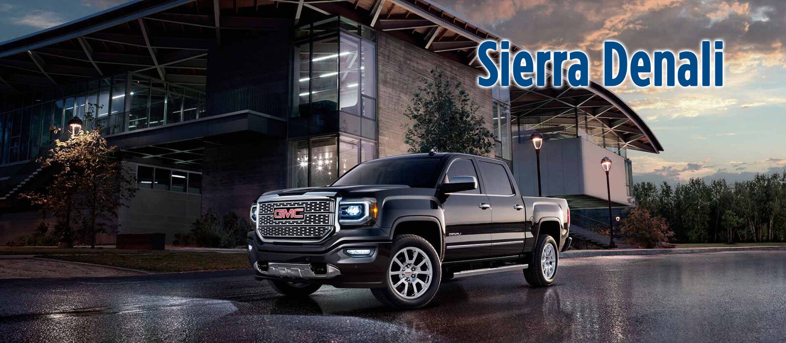 Black GMC Sierra Denali Front Angle