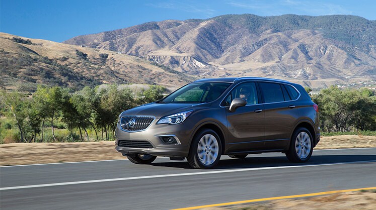 Gray Buick Envision Side Angle