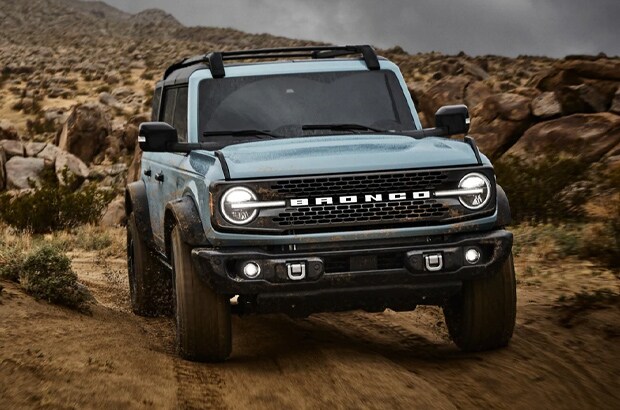 Ford Bronco Grill and headlights